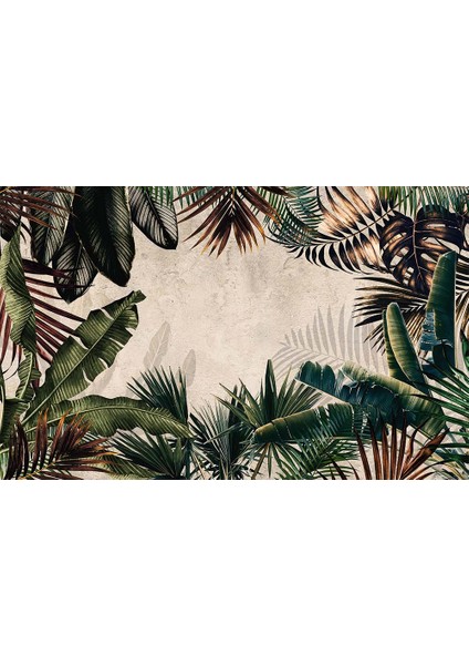 Tropikal Yapraklar Duvar Kağıdı Tv Ünite Duvarına Uygun fiyatları