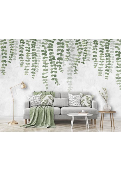 Özel Tasarım Sarmaşık Yapraklar Duvar Kağıdı