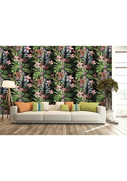 Tropikal Yapraklar Duvar Kağıdı
