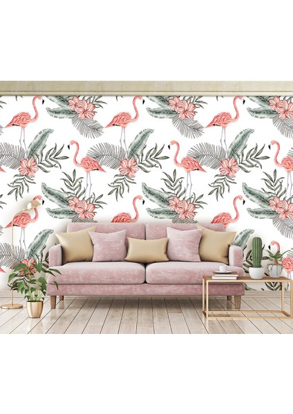 Flamingo Desenli Duvar Kağıdı