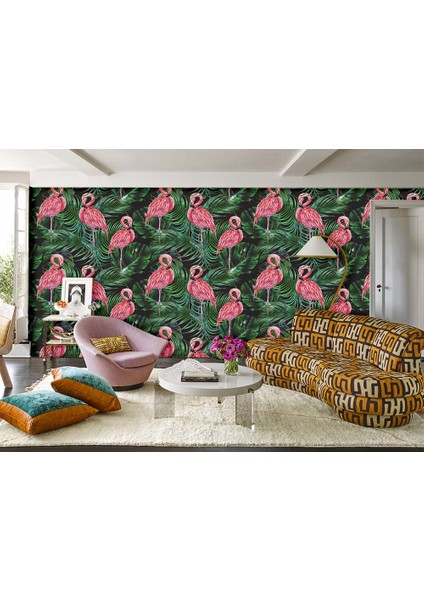 Flamingo Desenli Duvar Kağıdı