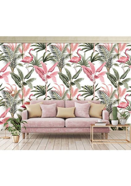 Flamingo Desenli Duvar Kağıdı