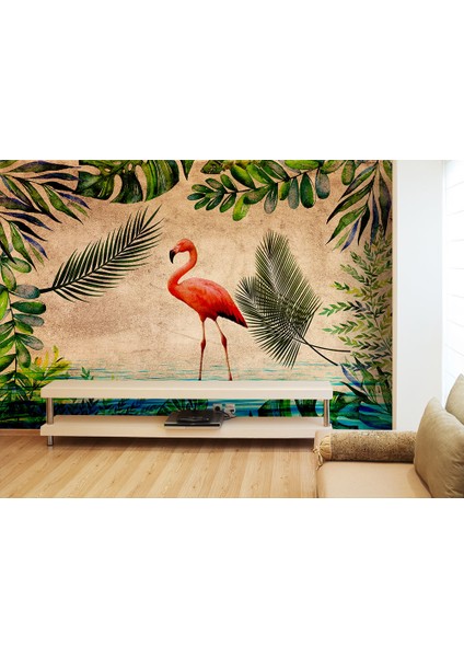 Flamingo Desenli Duvar Kağıdı
