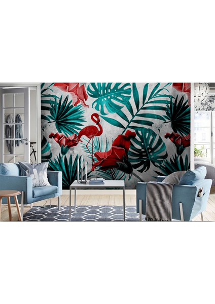 Flamingo Desenli Duvar Kağıdı