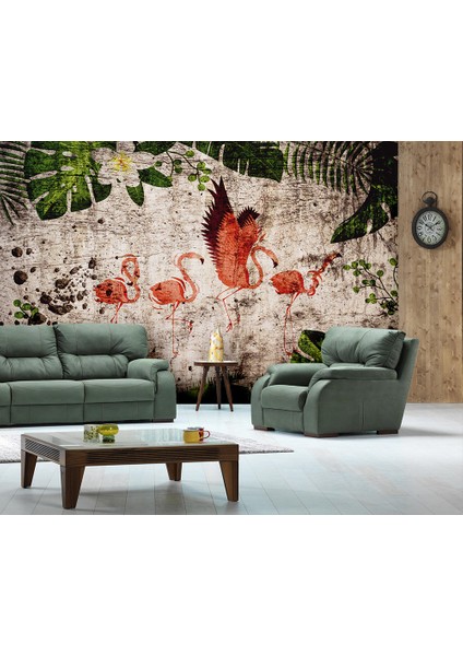 Flamingo Desenli Duvar Kağıdı