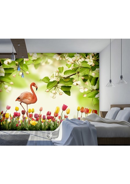 Flamingo Desenli Duvar Kağıdı