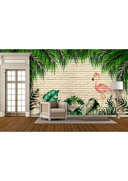 Flamingo Desenli Duvar Kağıdı