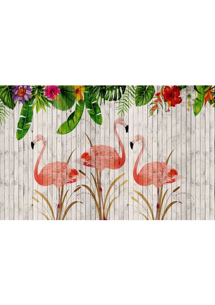 Flamingo Desenli Duvar Kağıdı