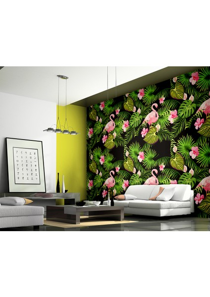 Flamingo Desenli Duvar Kağıdı