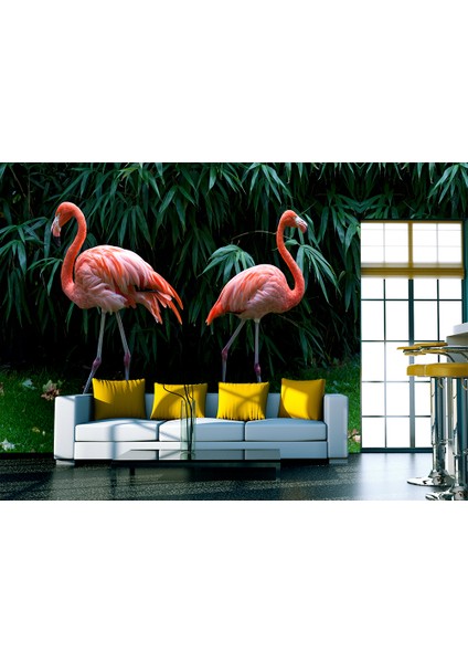 Flamingo Desenli Duvar Kağıdı
