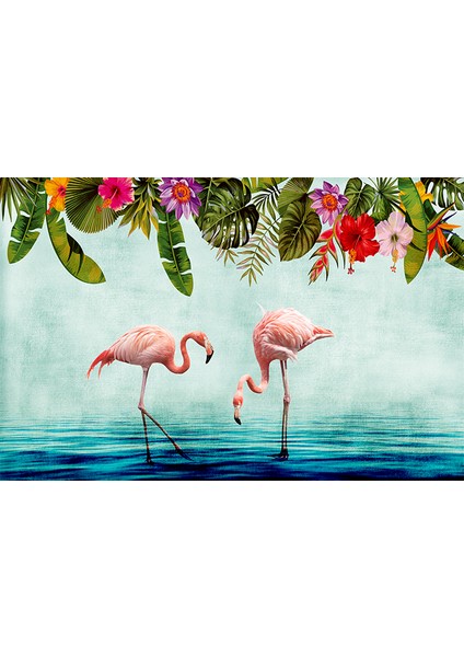 Flamingo Desenli Duvar Kağıdı