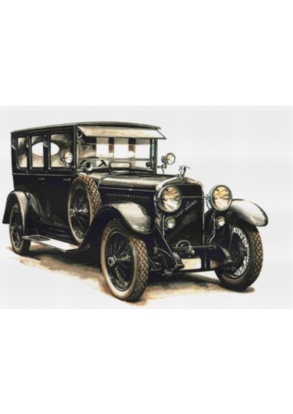 Skoda Hispano Suiza 1926 | Elmas Mozaik Tablo | Mozaik Puzzle | 50x34 | E2020360