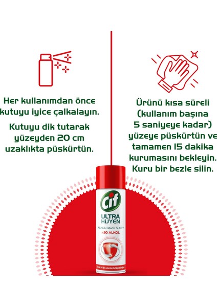 Ultra Hijyen Sprey 400 ml x4