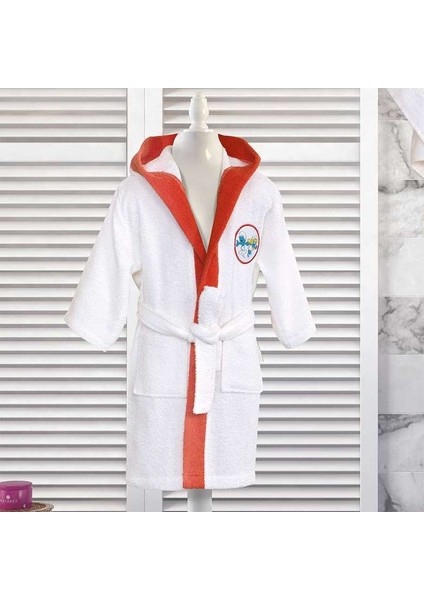Lisanslı Şirinler Friendship Çocuk Bornoz