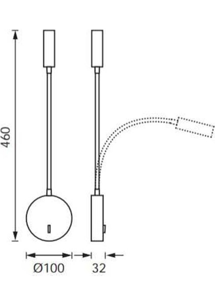 Yatak Başı Aplik LW503 B