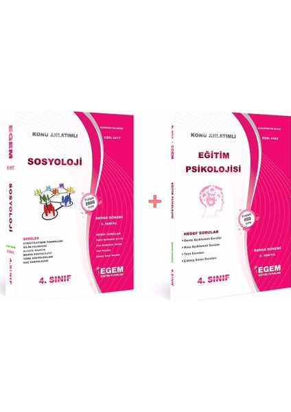 Sosyoloji 4. Sınıf 8. Yarıyıl Konu Anlatımlı Çözümlü Soru Bankası Tüm Dersler (Bahar)
