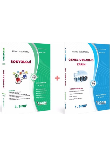 Sosyoloji 3. Sınıf 6. Yarıyıl Konu Anlatımlı Çözümlü Soru Bankası Tüm Dersler (Bahar)