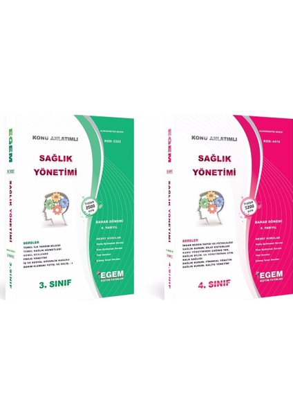 AÖF Sağlık Yönetimi 3 ve 4. Sınıf 6 İle 8. Dönem (Bahar)