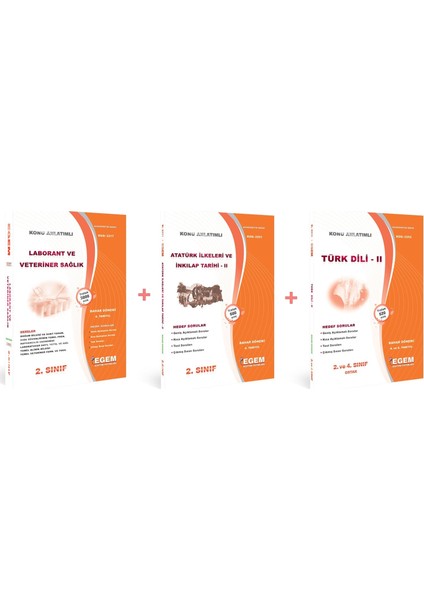 Laborant ve Veteriner Sağlık 2. Sınıf 4. Yarıyıl Konu Anlatımlı Çözümlü Soru Bankası Tüm Dersler (Bahar)