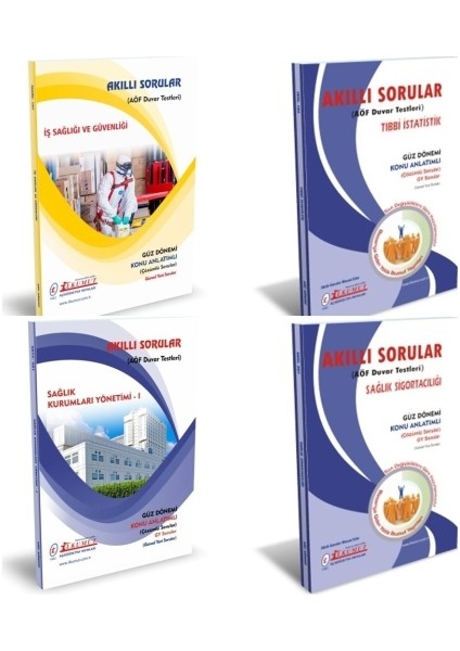 AÖF Sağlık Kurumları İşletmeciliği 2. Sınıf 3. Dönem Modüller Set (Güz)