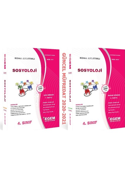 AÖF Sosyoloji 4. Sınıf 7 ve 8. Dönem (Güz-Bahar)