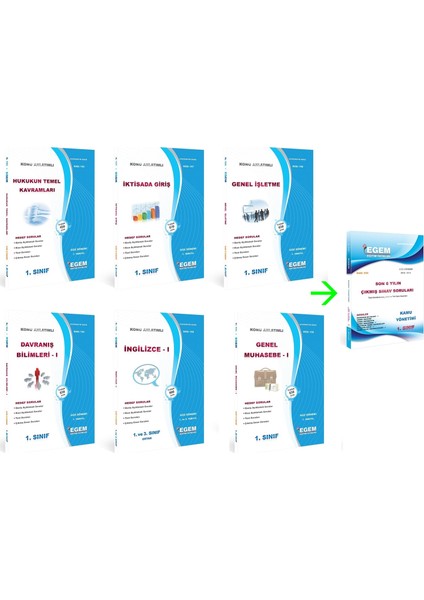 AÖF Siyaset Bilimi ve Kamu Yönetimi 1. Sınıf 1. Dönem Full Set (Güz)