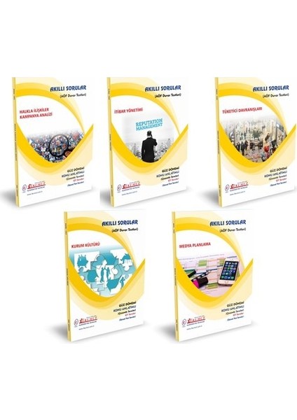 AÖF Halkla İlişkiler ve Reklamcılık 4. Sınıf 7. Dönem Modüller Set (Güz)