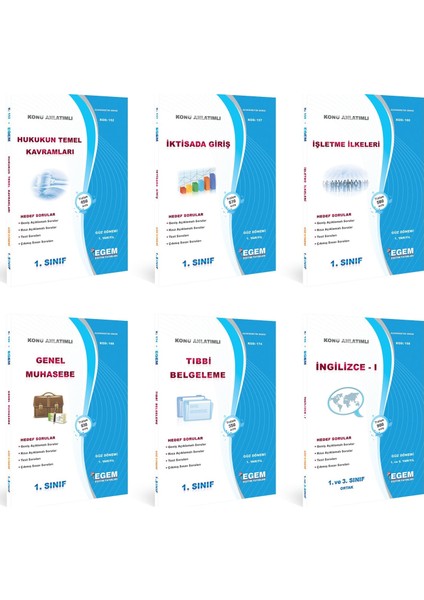AÖF Sağlık Kurumları İşletmeciliği 1. Sınıf 1. Dönem Modüller Set (Güz)