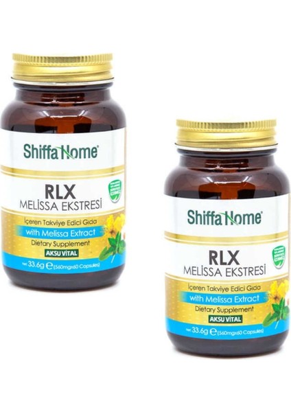 Rlx Relax Melisa Ekstresi 560 Mg 60 Kapsül X 2 Adet