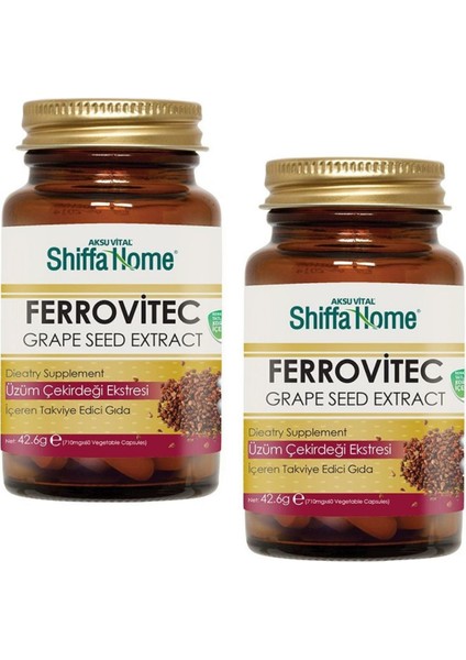 Ferrovitec 60 Kapsül x 710 mg x 2 Adet
