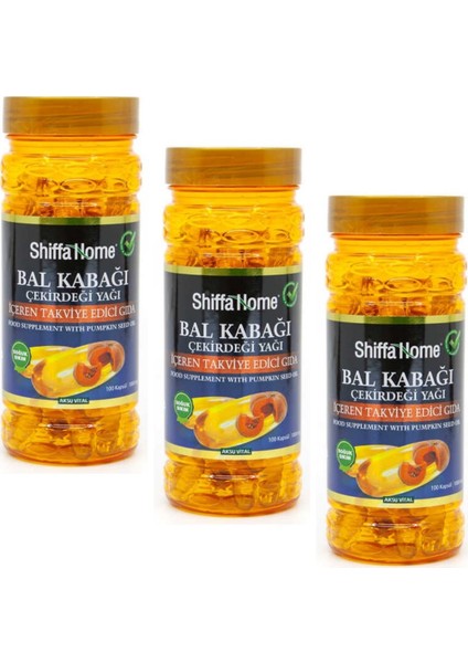 Kabak Çekirdeği Yağı 100 Softjel 1000 Mg X 3 Adet