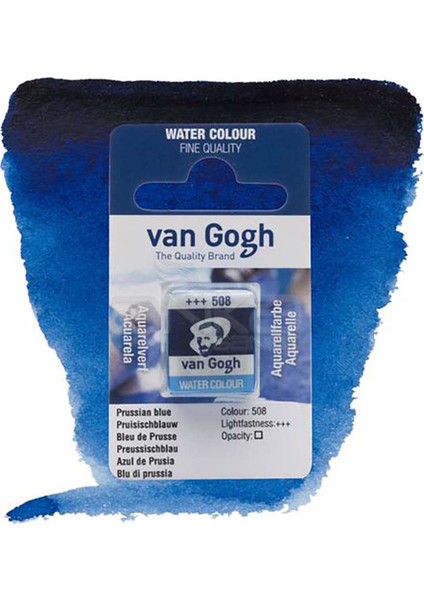 Sulu Boya Tablet Prussian Blue No:508 1 Adet 5x5 cm Ölçülerinde