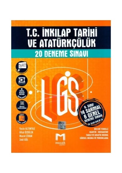 8. Sınıf LGS T. C. İnkılap Tarihi ve Atatürkçülük 20 Deneme Sınavı