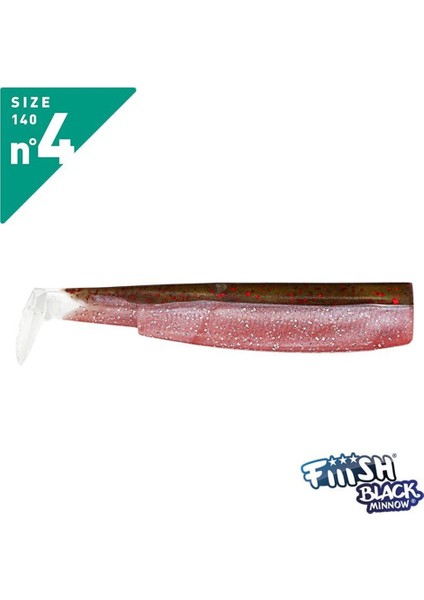 Black Minnow BM140/4 BM203 3 Adet Gövde Rose Silikon Yem