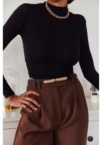 Siyah Sırtı Bağlamalı Bluz 1KXK2-44706-02 fiyatları