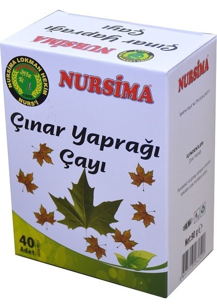 Çınar Yaprağı Çayı 40 Adet