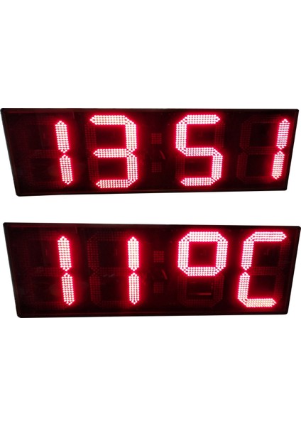 Sanec Dijital Duvar Saati Derece (Kasa Ölçüsü 36x110cm)