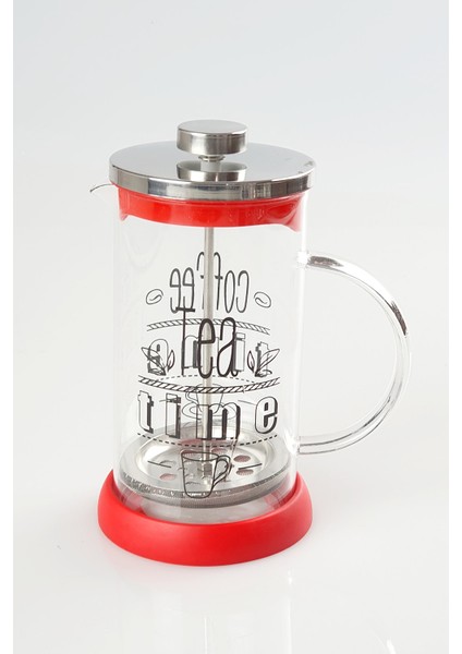French Press 600 ml Kırmızı