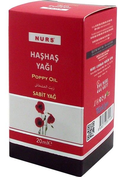 Haşhaş Yağı 20 ml