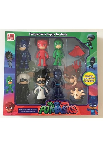 Pj Masks Pjmasks 10'lu Pijamaskeliler Figür Seti