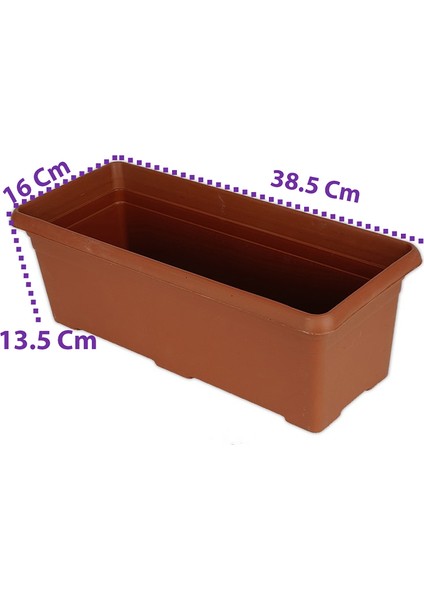Bahçe Balkon Saksısı 40 Cm, 3'lü Saksı, Nergiz Balkon Saksı fiyatları
