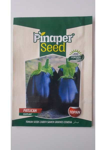 Pinaper Seed Patlıcan  (Topan)Tohumu 1  Paket