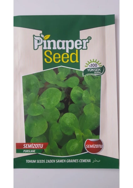 Pinaper Seed Semizotu Tohumu 1 Paket