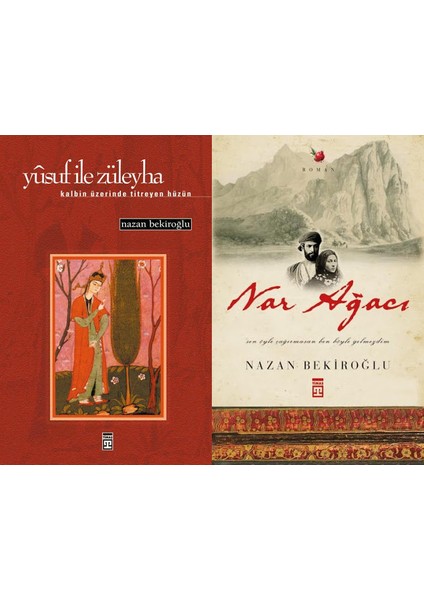 Yusuf ile Züleyha - Nar Ağacı - Nazan Bekiroğlu - 2 Kitap Set