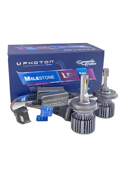 Yeni Seri Photon Mılestone H4 LED Xenon Oto Ampulü Commander Fardoktoru