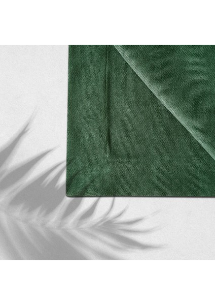 Kadife Dokulu Masa Örtüsü Yeşil 140x220cm 14573 fiyatları