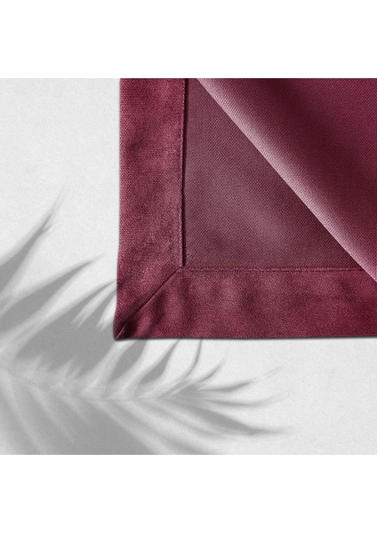 Kadife Dokulu Masa Örtüsü Bordo 140x220cm 14583 modelleri