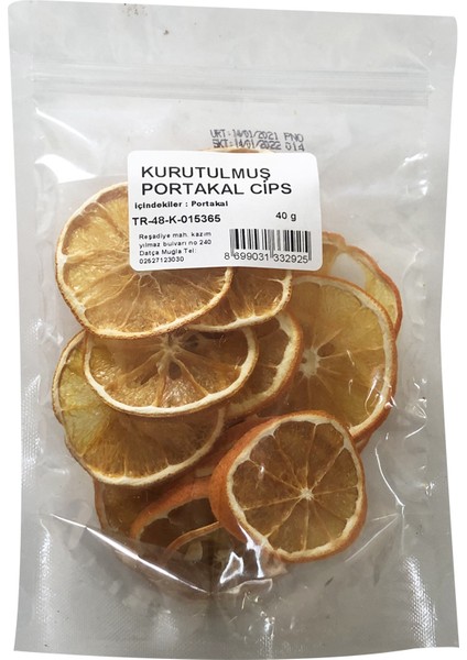 Kurutulmuş Portakal Cips 40 gr