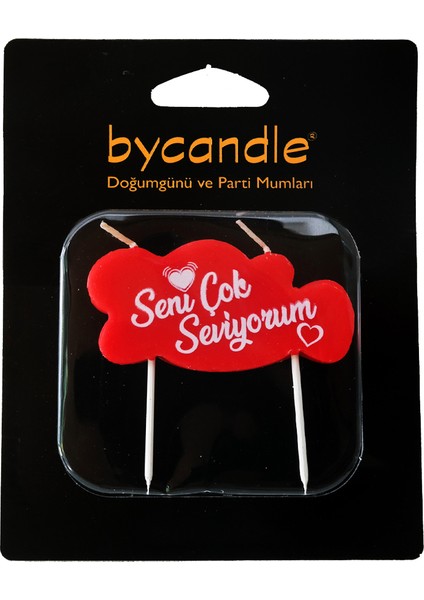 Seni Çok Seviyorum Pasta Mumu 019