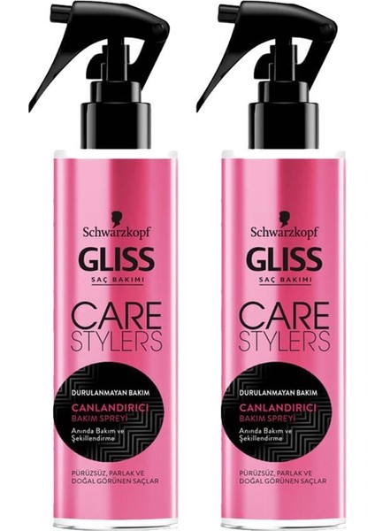 Gliss Care Stylers Canlandırıcı Bakım Spreyi 150 ml X2